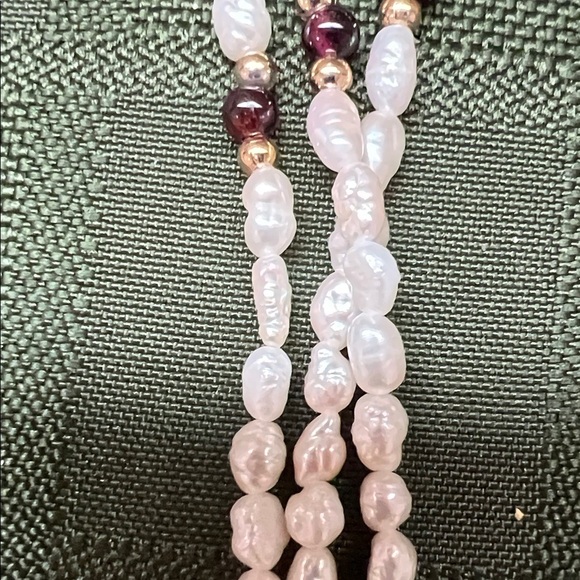 Vintage Fresh Water Pearl Jewelry Set ( includes necklace,bracelet earrings) - Picture 10 of 16